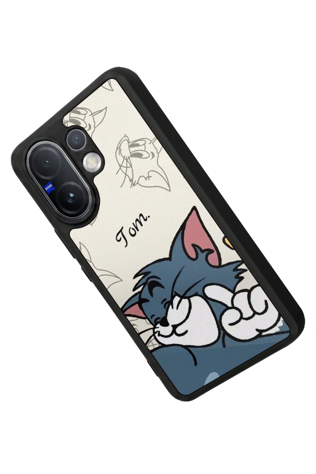 Vivo V60 Uyumlu Tom And Jerry Tasarımlı Glossy Premium Kılıf
