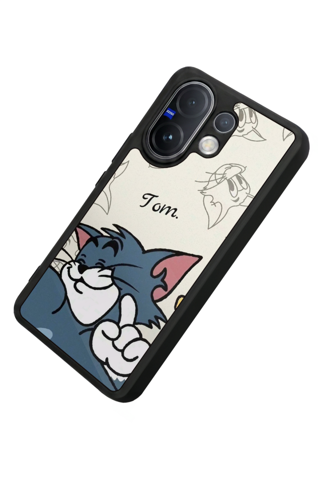 Vivo V60 Uyumlu Tom And Jerry Tasarımlı Glossy Premium Kılıf