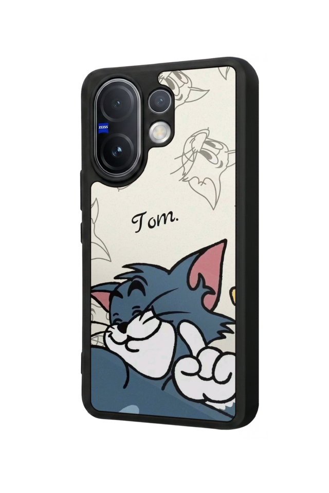 Vivo V60 Uyumlu Tom And Jerry Tasarımlı Glossy Premium Kılıf