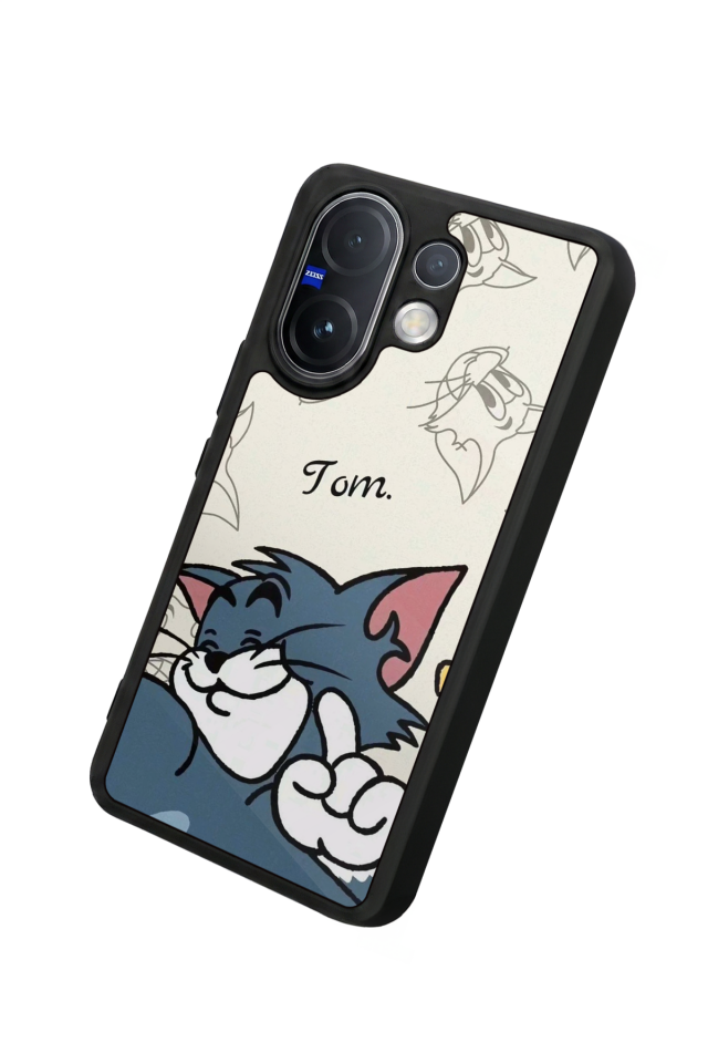 Vivo V60 Uyumlu Tom And Jerry Tasarımlı Glossy Premium Kılıf