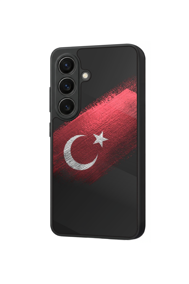 Samsung Galaxy S26 Uyumlu Türk Bayragi Tasarımlı Glossy Premium Kılıf