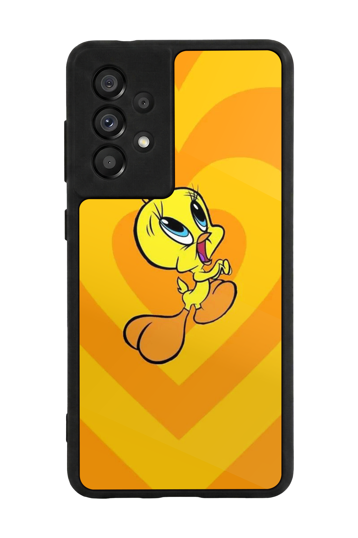 Samsung Galaxy A73 Uyumlu Tweety Tasarımlı Glossy Premium Kılıf