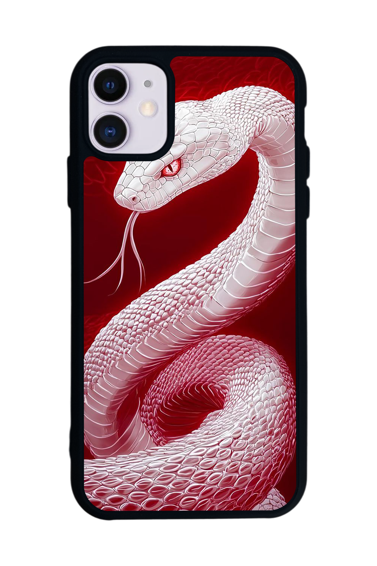 iPhone 11 Uyumlu Yılan Tasarımlı Glossy Premium Kılıf