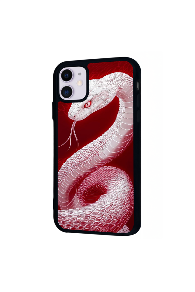 iPhone 11 Uyumlu Yılan Tasarımlı Glossy Premium Kılıf