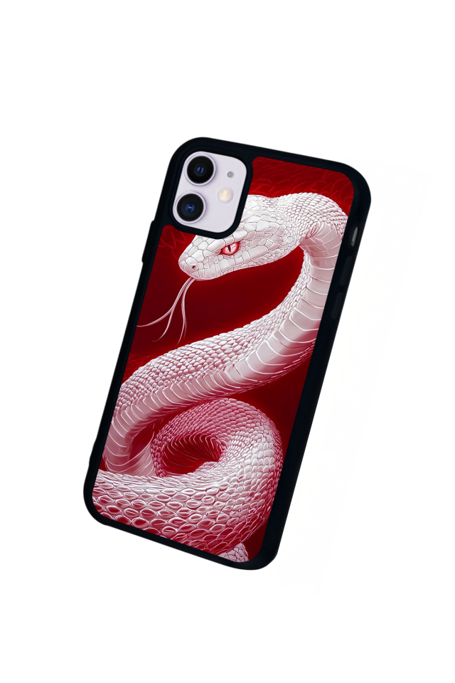 iPhone 11 Uyumlu Yılan Tasarımlı Glossy Premium Kılıf