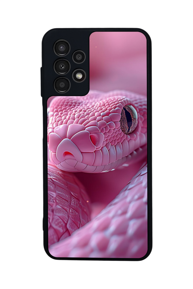 Samsung Galaxy A13 Uyumlu Yılan Tasarımlı Glossy Premium Kılıf