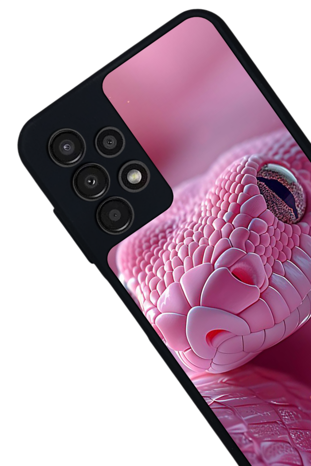 Samsung Galaxy A13 Uyumlu Yılan Tasarımlı Glossy Premium Kılıf