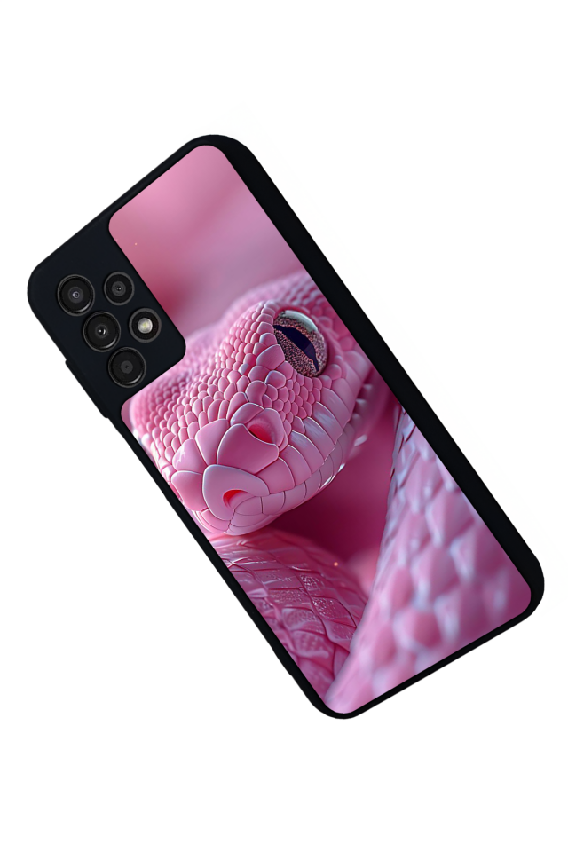 Samsung Galaxy A13 Uyumlu Yılan Tasarımlı Glossy Premium Kılıf