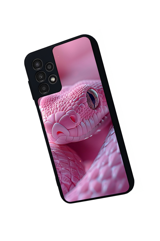 Samsung Galaxy A13 Uyumlu Yılan Tasarımlı Glossy Premium Kılıf