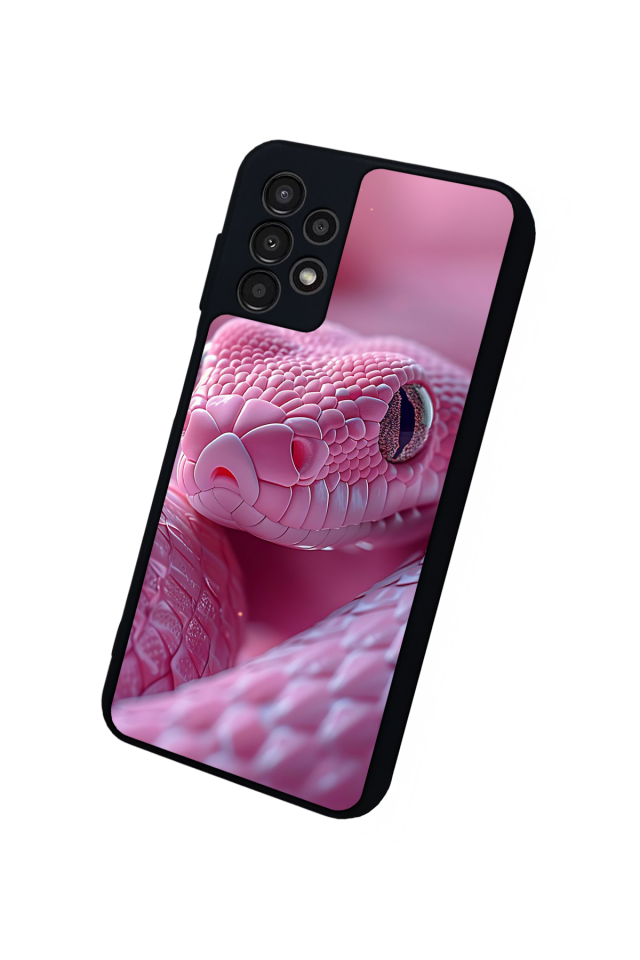 Samsung Galaxy A13 Uyumlu Yılan Tasarımlı Glossy Premium Kılıf