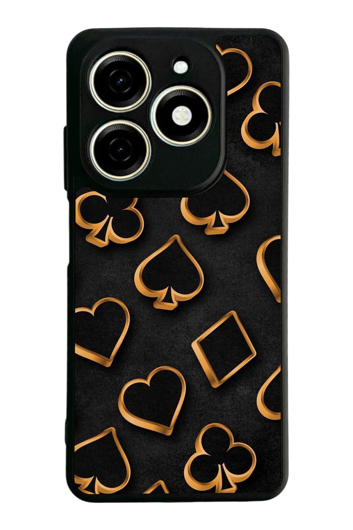 Tecno Spark 20/20C Uyumlu Kart Tasarımlı Glossy Premium Kılıf