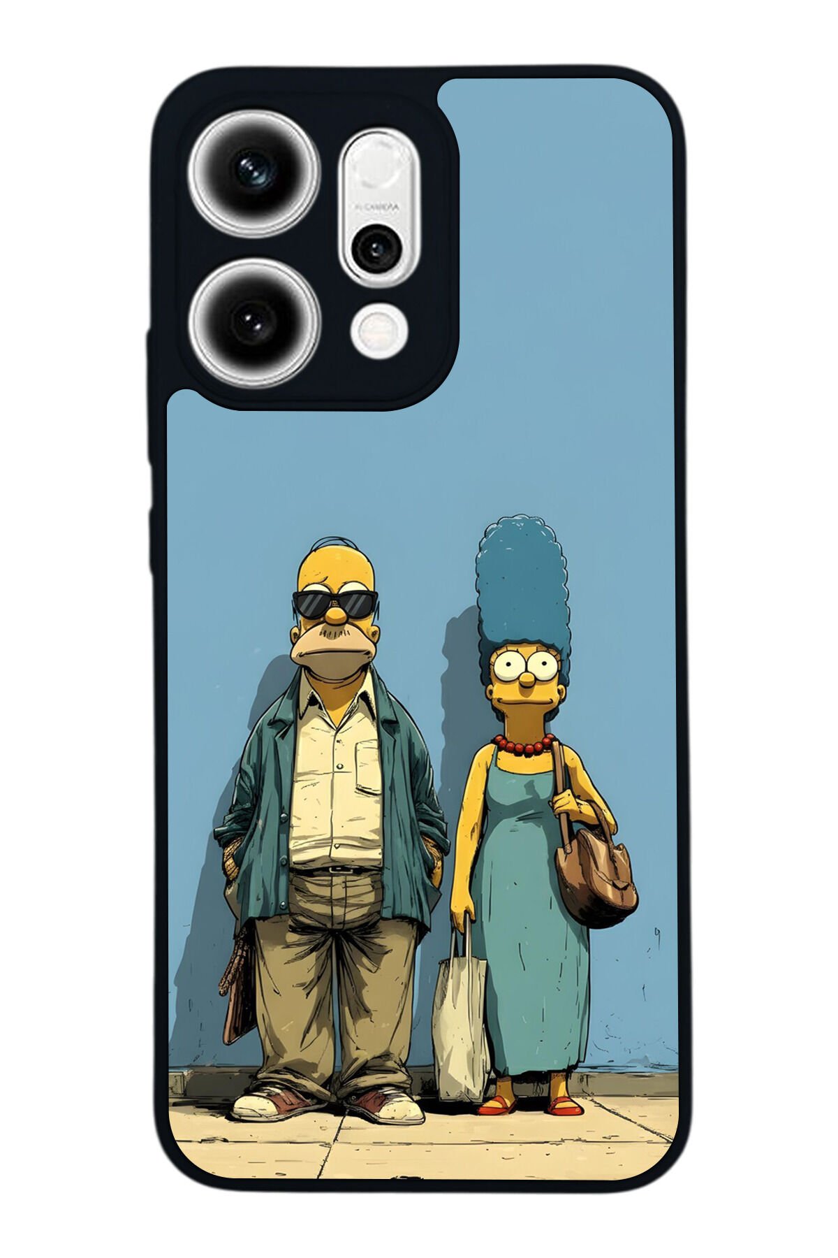 Oppo Reno 14 Uyumlu The Simpsons Tasarımlı Glossy Premium Kılıf