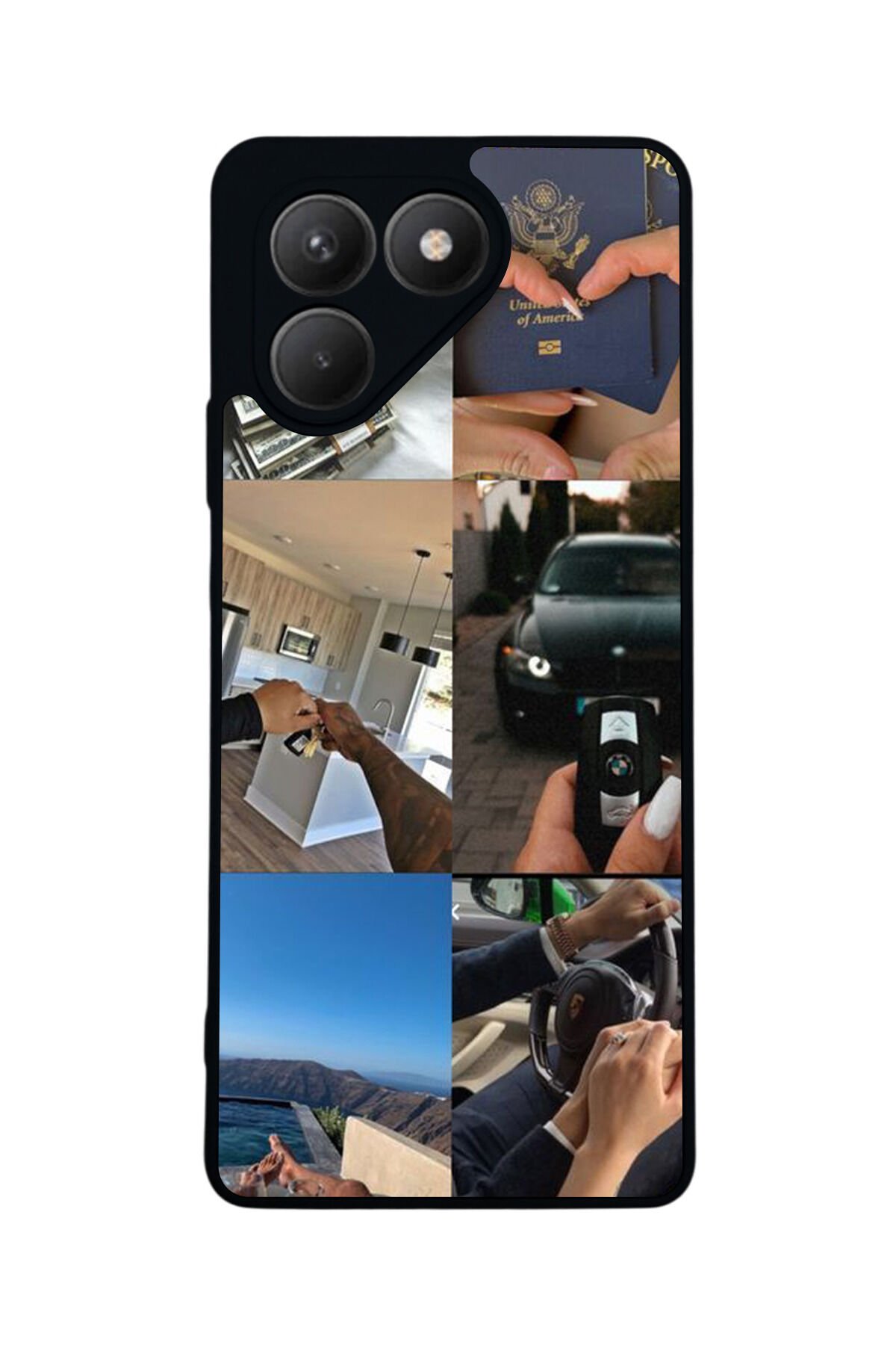 Tecno Pova 7 Mat Uyumlu Siyah Kılıf – Yumuşak Silikon, Koruyucu, Şok Emici Kapak