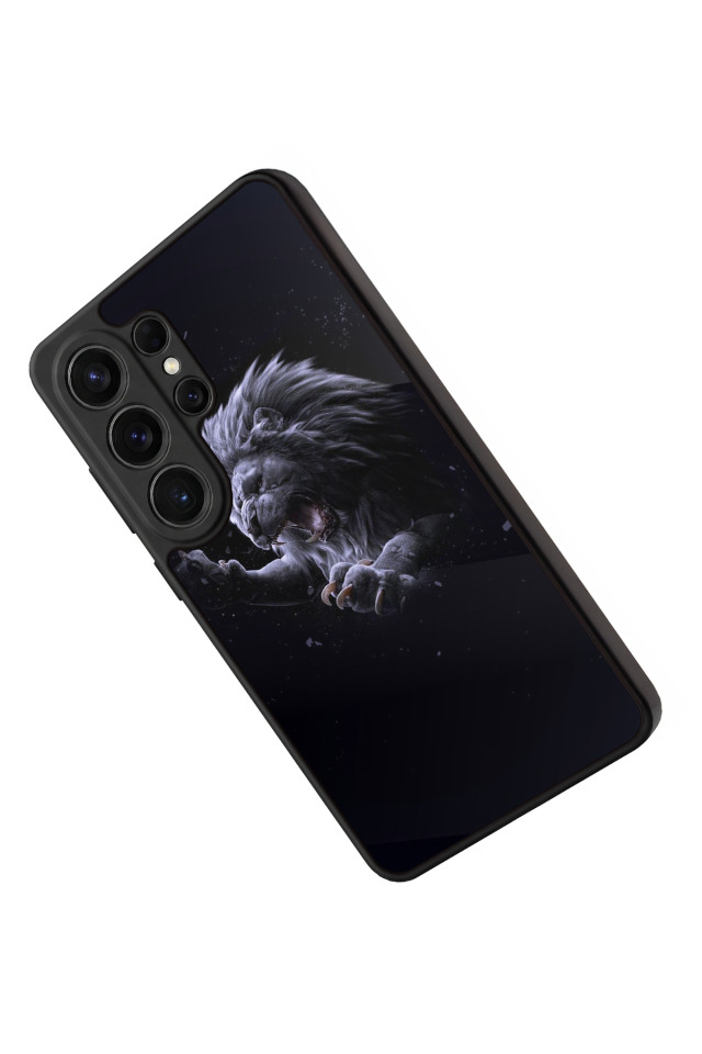 Samsung Galaxy S26 Ultra Uyumlu Aslan Tasarımlı Glossy Premium Kılıf