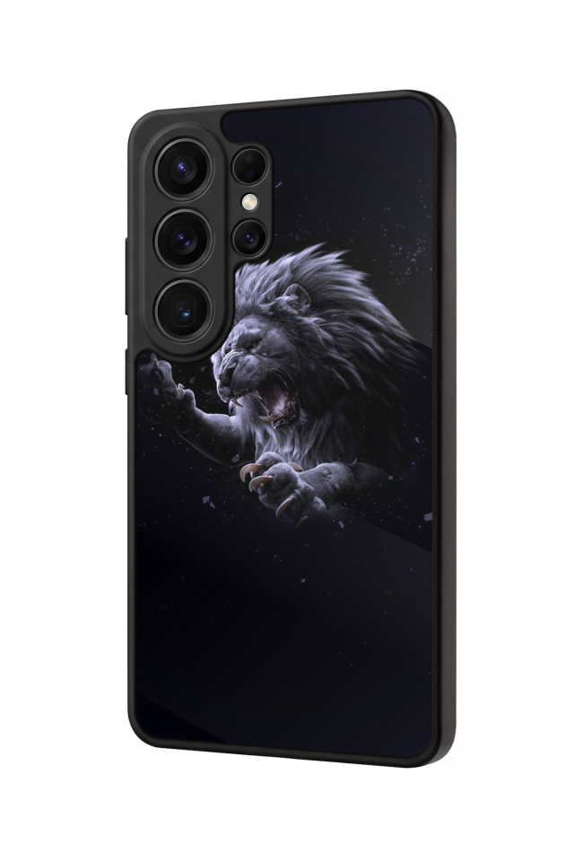 Samsung Galaxy S26 Ultra Uyumlu Aslan Tasarımlı Glossy Premium Kılıf