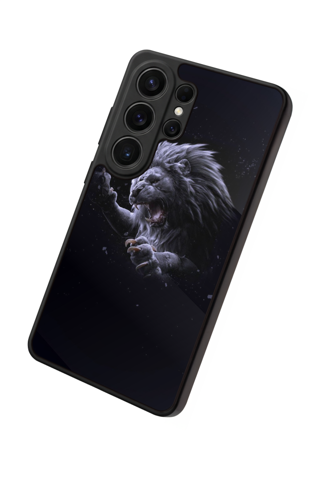 Samsung Galaxy S26 Ultra Uyumlu Aslan Tasarımlı Glossy Premium Kılıf