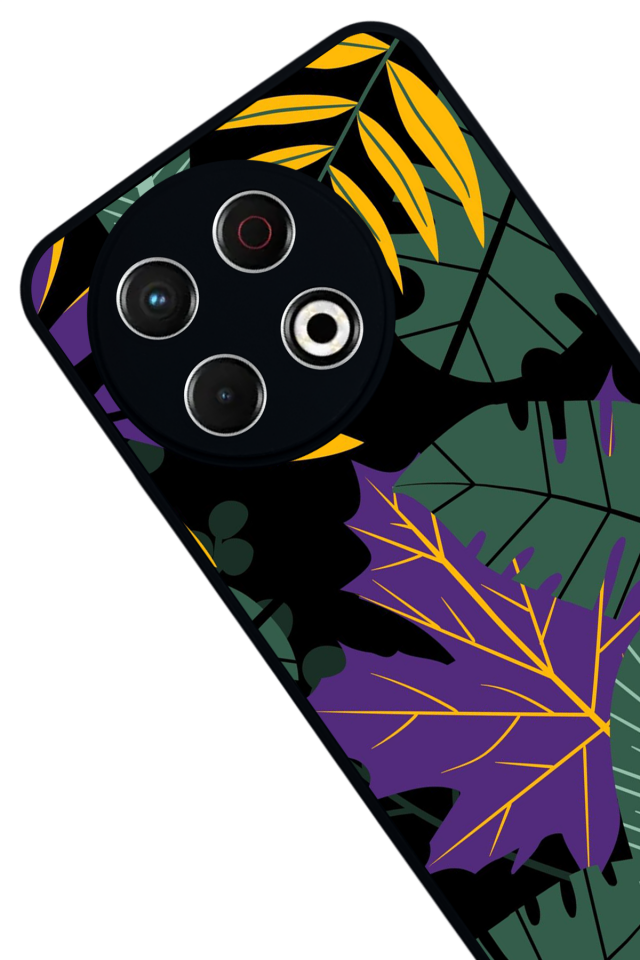 Tecno Spark 30 Pro Uyumlu Botanik Tasarımlı Glossy Premium Kılıf