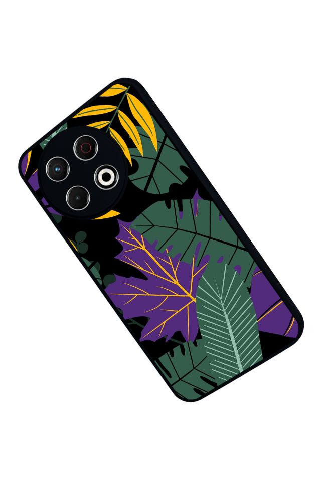 Tecno Spark 30 Pro Uyumlu Botanik Tasarımlı Glossy Premium Kılıf