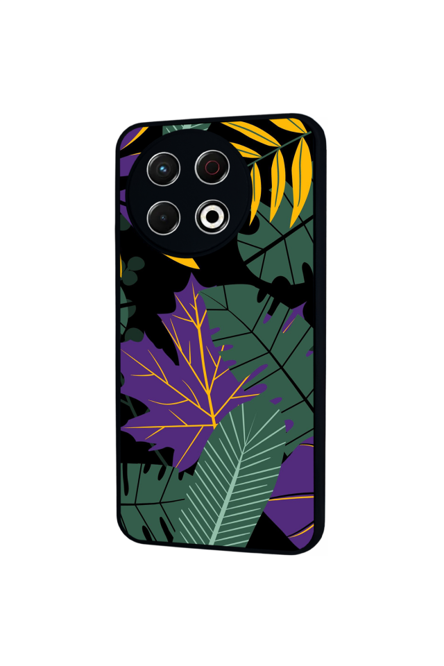 Tecno Spark 30 Pro Uyumlu Botanik Tasarımlı Glossy Premium Kılıf