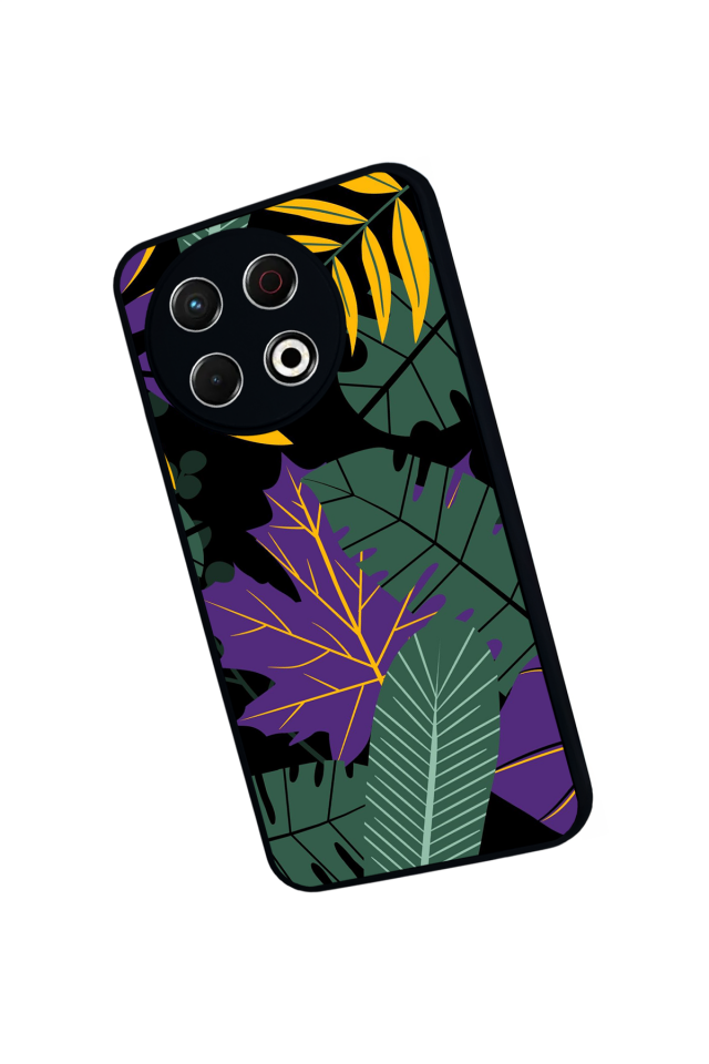 Tecno Spark 30 Pro Uyumlu Botanik Tasarımlı Glossy Premium Kılıf