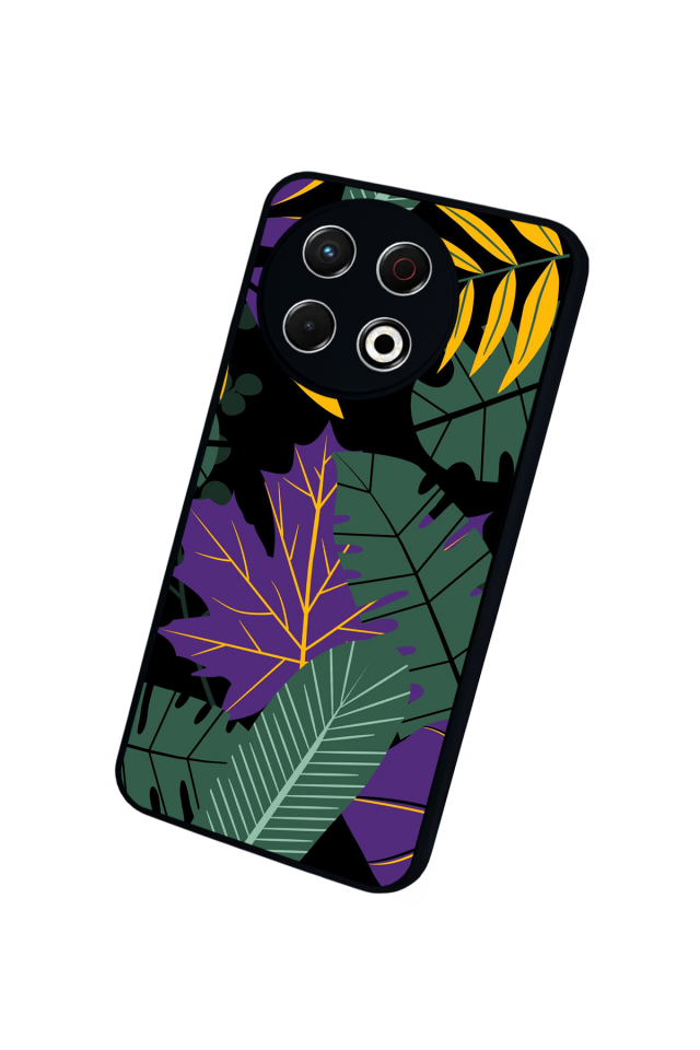 Tecno Spark 30 Pro Uyumlu Botanik Tasarımlı Glossy Premium Kılıf