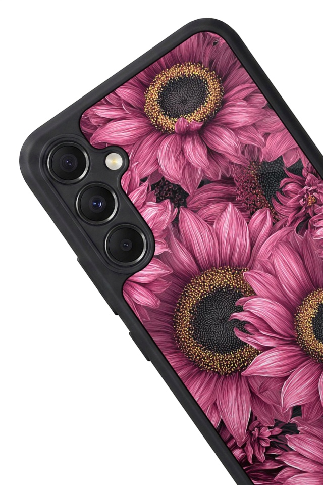 Samsung Galaxy A34 Uyumlu Cicek Tasarımlı Glossy Premium Kılıf