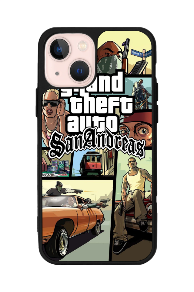 iPhone 13/14 Uyumlu GTA Tasarımlı Glossy Premium Kılıf
