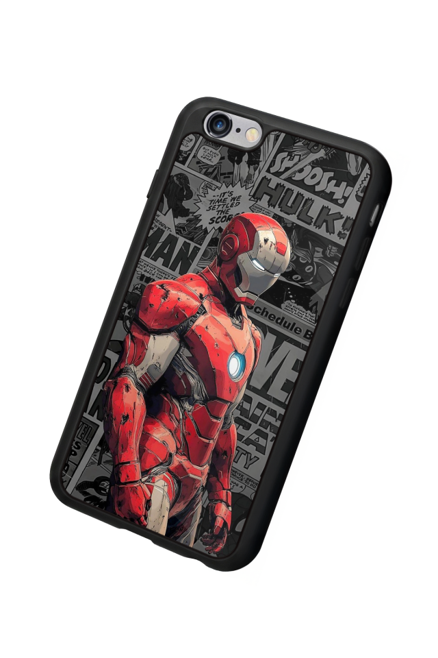 iPhone 6s Plus Uyumlu Iron Man ( Demir Adam ) Tasarımlı Glossy Premium Kılıf
