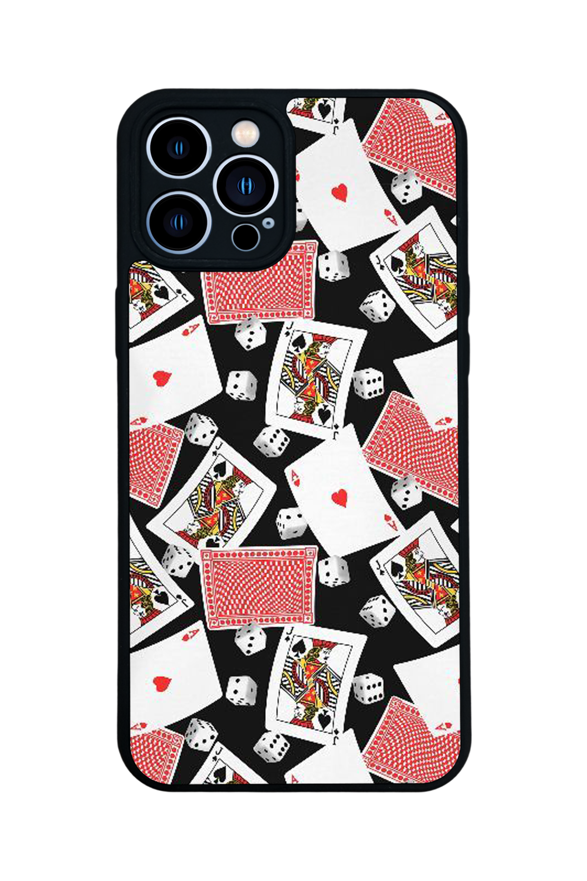 iPhone 13 Pro Max Uyumlu Kart Tasarımlı Glossy Premium Kılıf