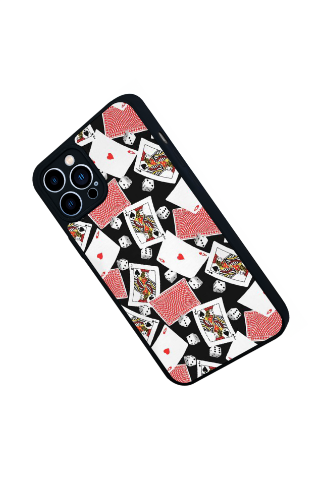 iPhone 13 Pro Max Uyumlu Kart Tasarımlı Glossy Premium Kılıf