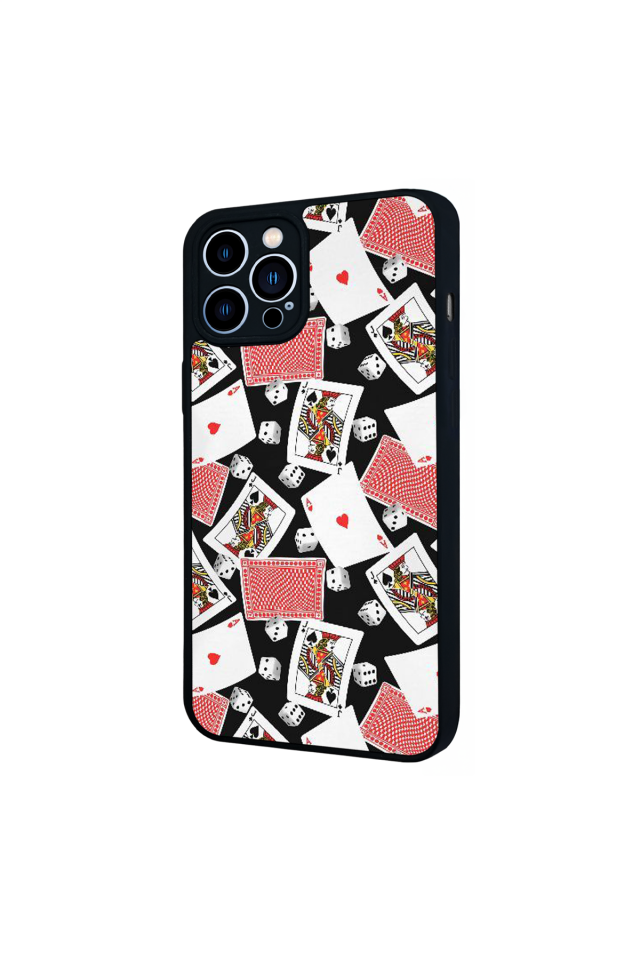 iPhone 13 Pro Max Uyumlu Kart Tasarımlı Glossy Premium Kılıf