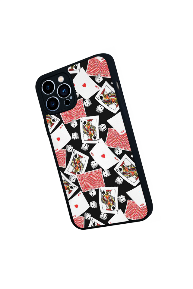 iPhone 13 Pro Max Uyumlu Kart Tasarımlı Glossy Premium Kılıf