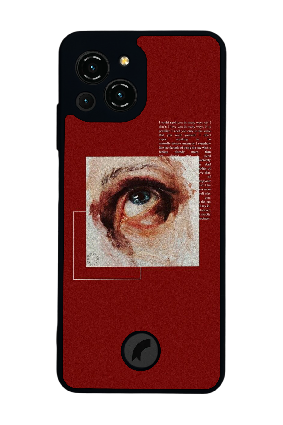 Reeder S23 Pro Max Uyumlu Kirmizi Tasarımlı Glossy Premium Kılıf