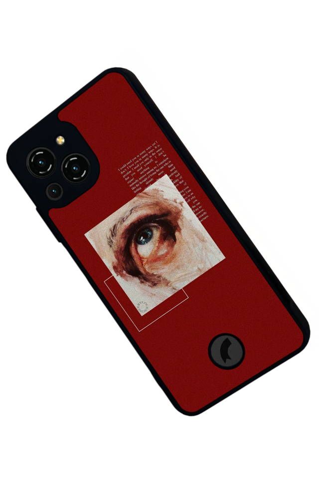 Reeder S23 Pro Max Uyumlu Kirmizi Tasarımlı Glossy Premium Kılıf