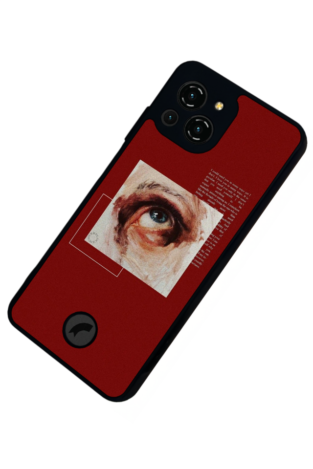 Reeder S23 Pro Max Uyumlu Kirmizi Tasarımlı Glossy Premium Kılıf