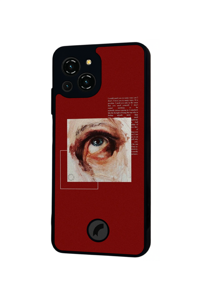 Reeder S23 Pro Max Uyumlu Kirmizi Tasarımlı Glossy Premium Kılıf