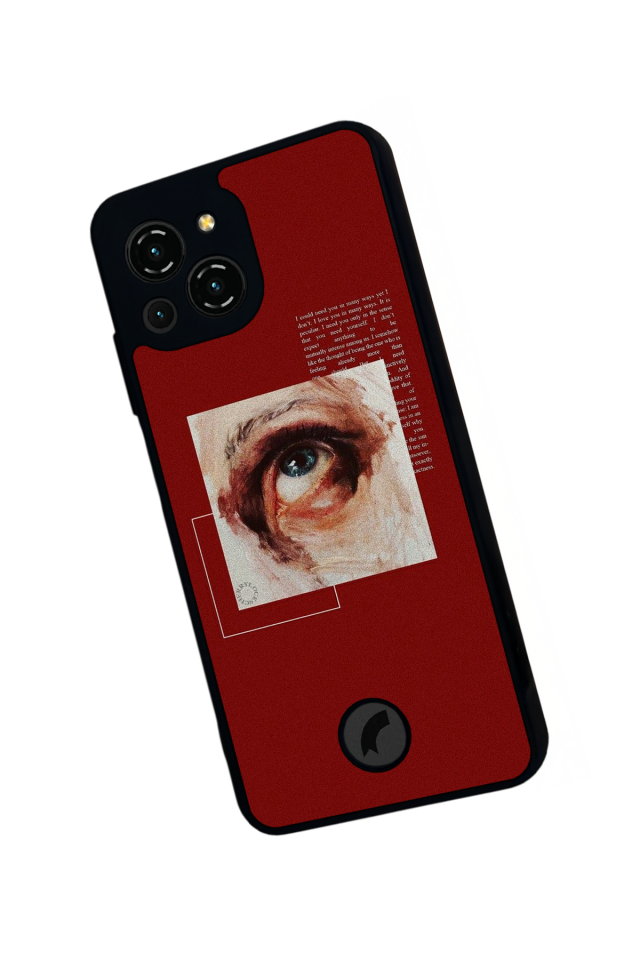 Reeder S23 Pro Max Uyumlu Kirmizi Tasarımlı Glossy Premium Kılıf