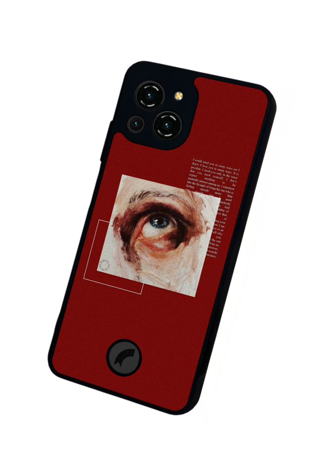 Reeder S23 Pro Max Uyumlu Kirmizi Tasarımlı Glossy Premium Kılıf