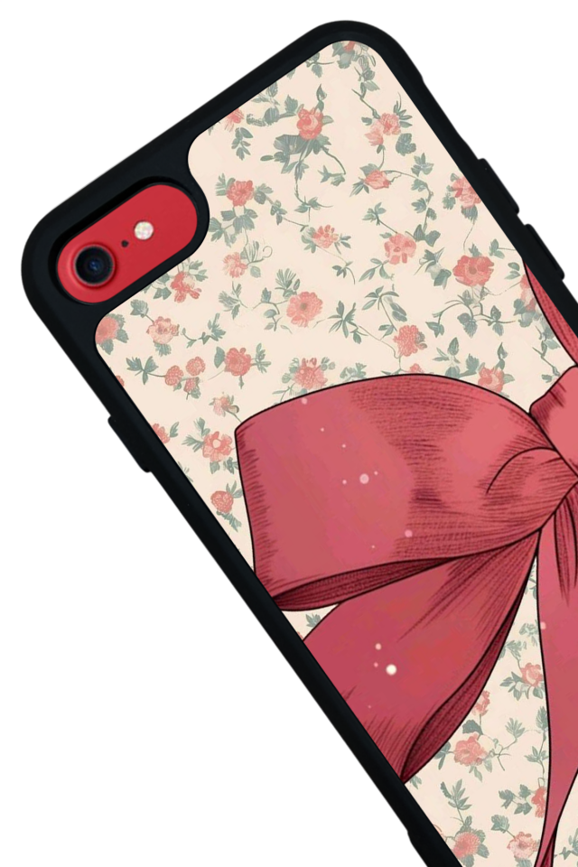 iPhone 7 Uyumlu Kurdele Tasarımlı Glossy Premium Kılıf