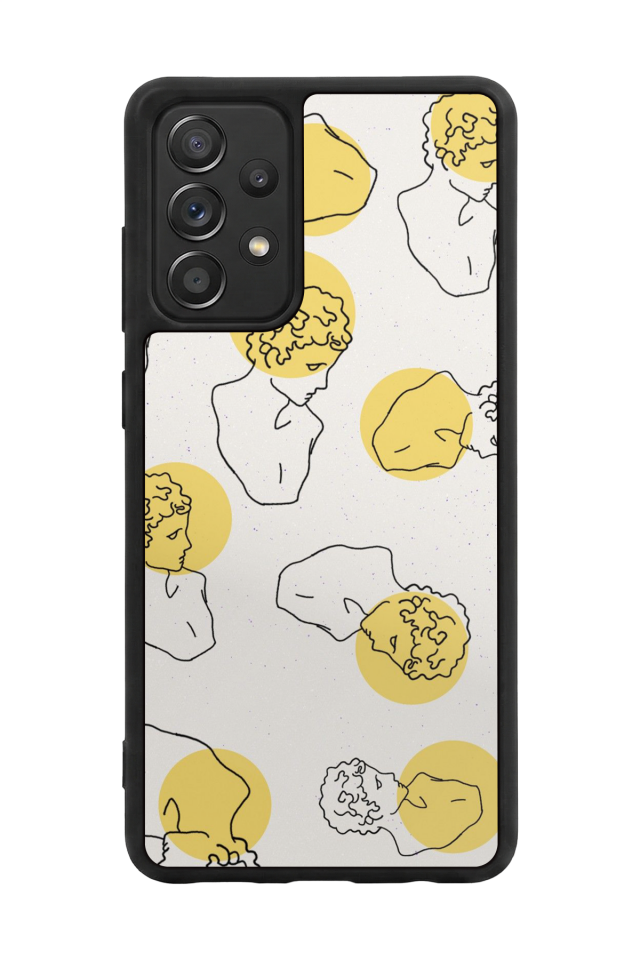 Samsung Galaxy A72 Uyumlu Line Art Tasarımlı Glossy Premium Kılıf