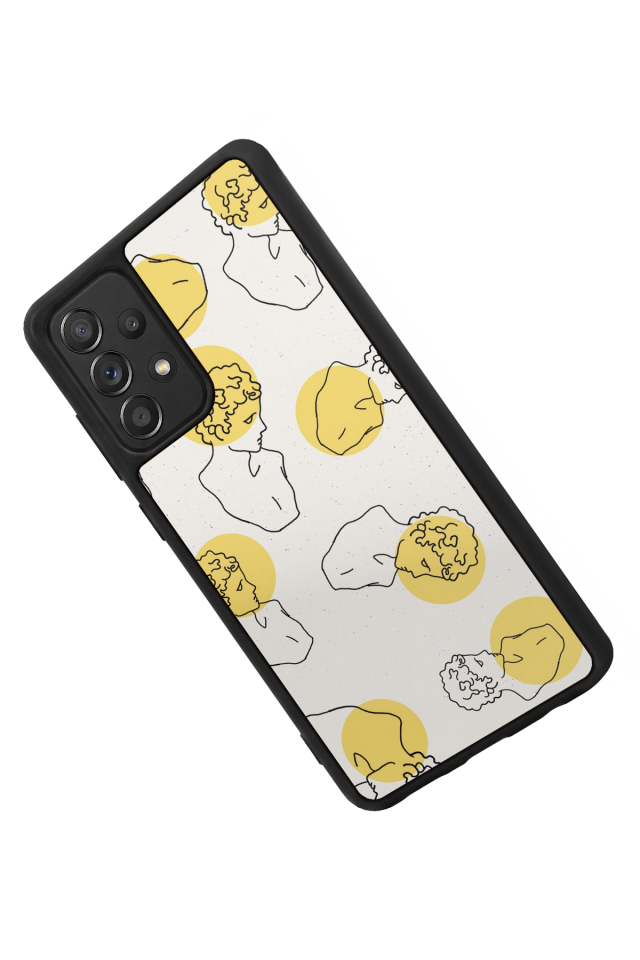 Samsung Galaxy A72 Uyumlu Line Art Tasarımlı Glossy Premium Kılıf