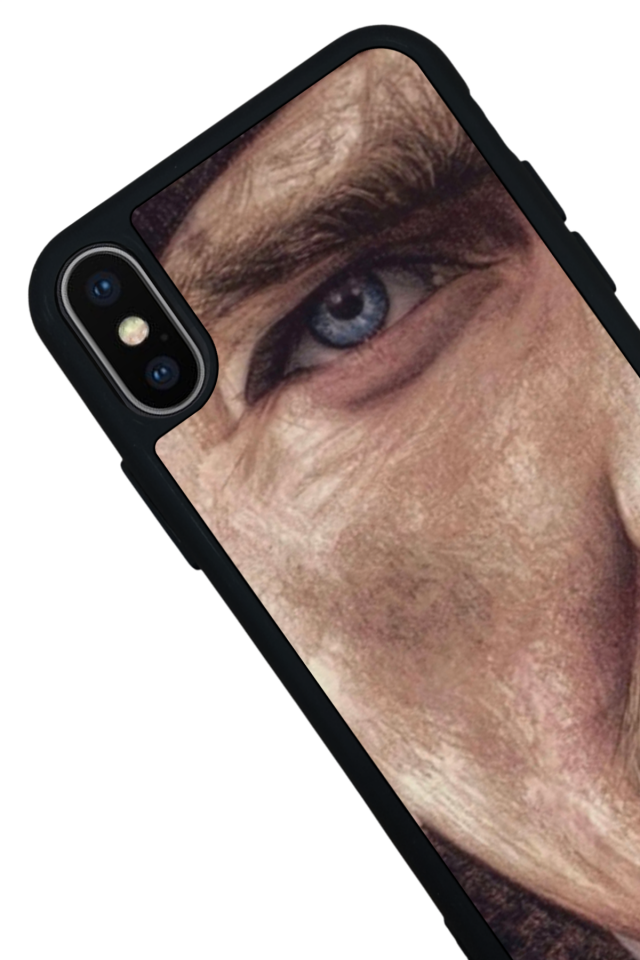 iPhone X/ XS Uyumlu Mustafa Kemal Ataturk Tasarımlı Glossy Premium Kılıf
