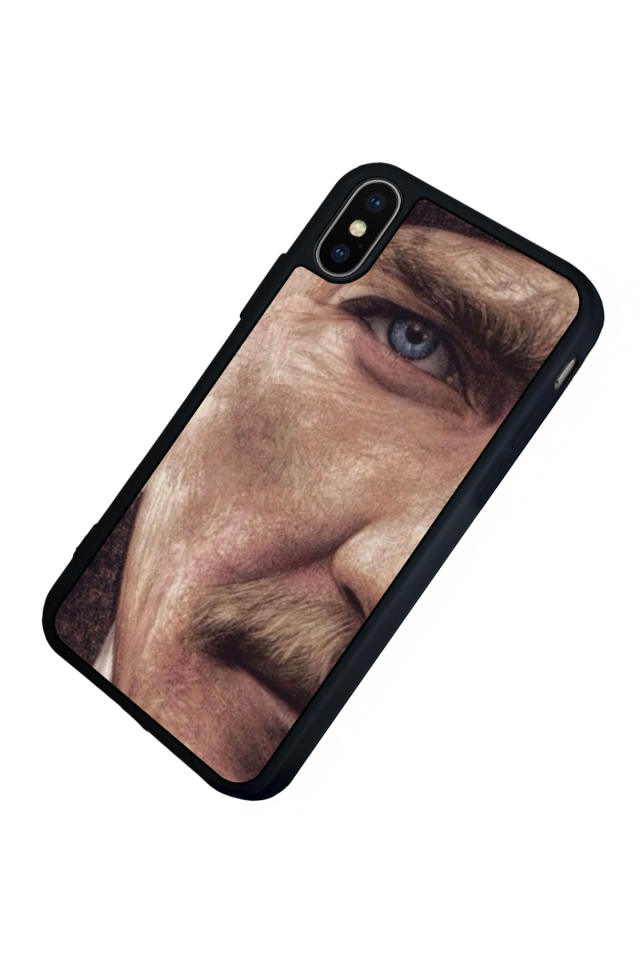 iPhone X/ XS Uyumlu Mustafa Kemal Ataturk Tasarımlı Glossy Premium Kılıf