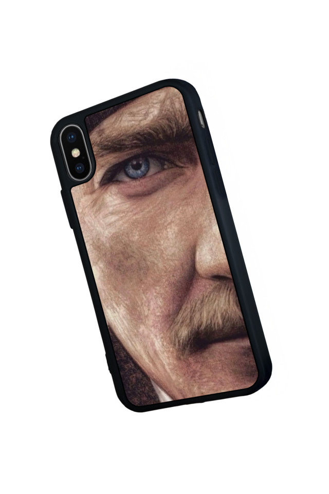 iPhone X/ XS Uyumlu Mustafa Kemal Ataturk Tasarımlı Glossy Premium Kılıf