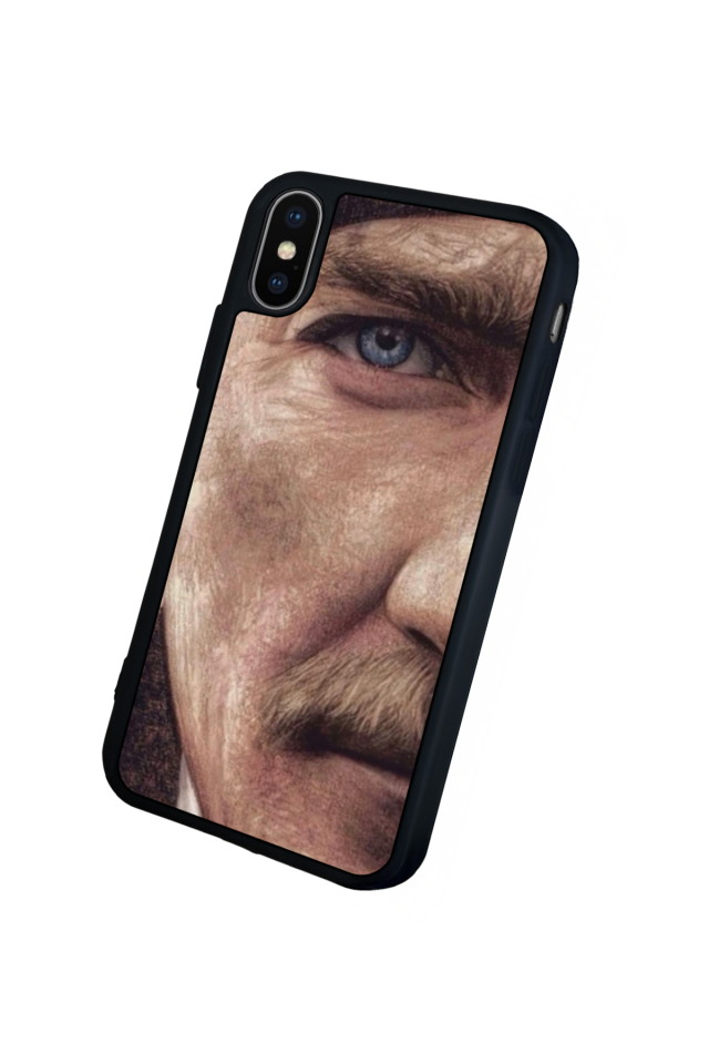 iPhone X/ XS Uyumlu Mustafa Kemal Ataturk Tasarımlı Glossy Premium Kılıf