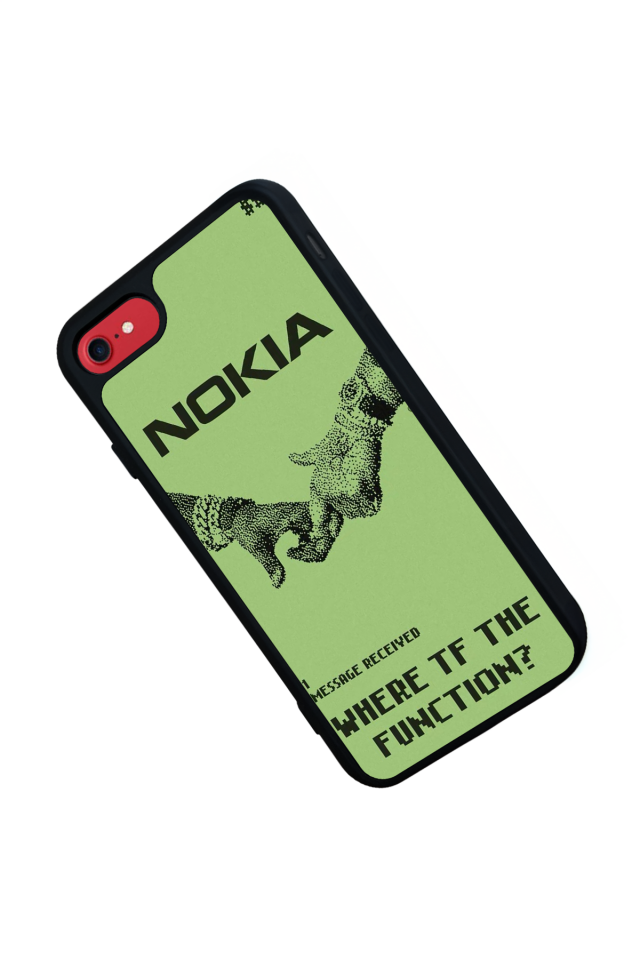 iPhone SE Uyumlu Nokia Tasarımlı Glossy Premium Kılıf