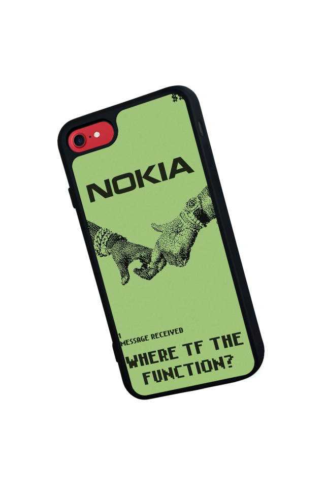 iPhone SE Uyumlu Nokia Tasarımlı Glossy Premium Kılıf