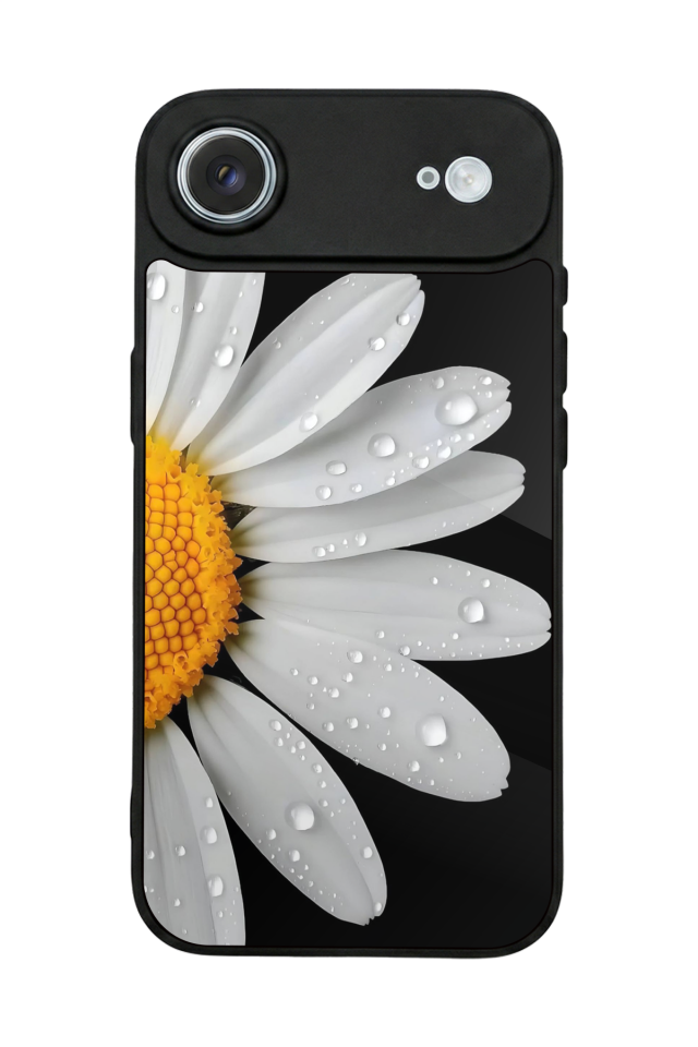 iPhone 17 Air Uyumlu Papatya Tasarımlı Glossy Premium Kılıf