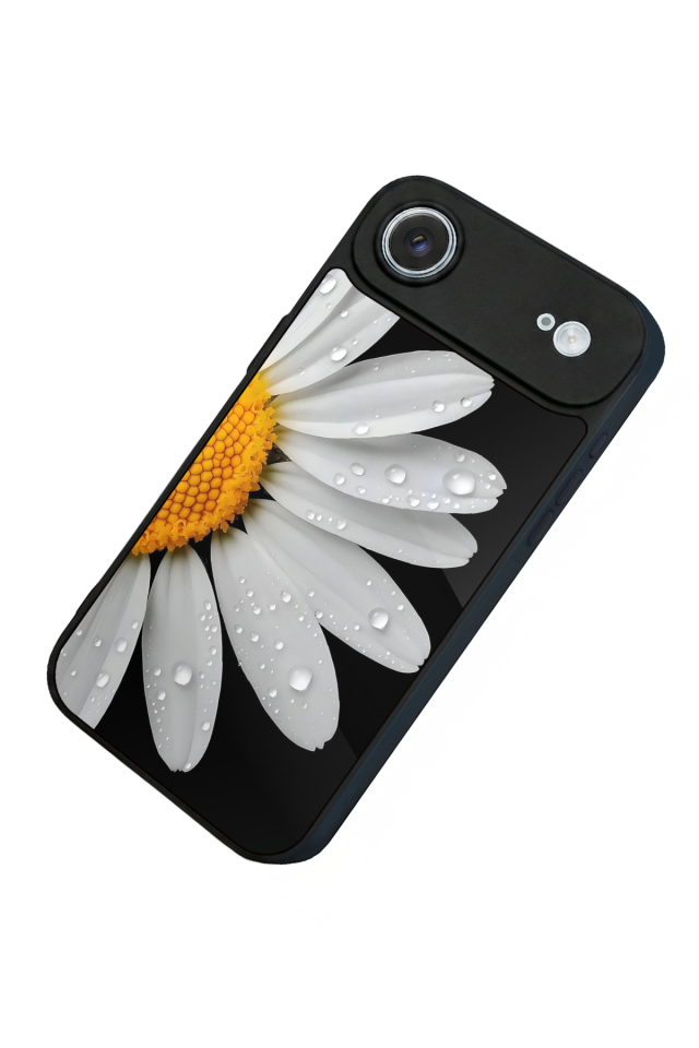iPhone 17 Air Uyumlu Papatya Tasarımlı Glossy Premium Kılıf