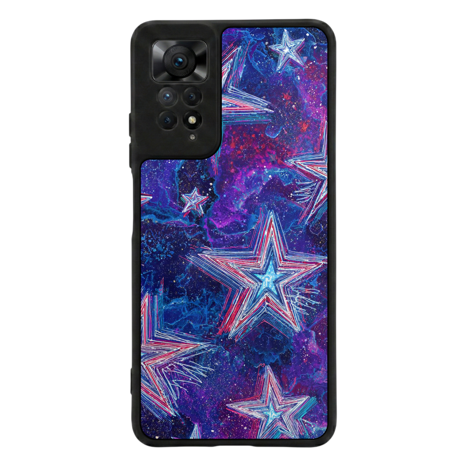 Xiaomi Redmi Note 11 Pro Uyumlu Retro Yildizlar Tasarımlı Glossy Premium Kılıf